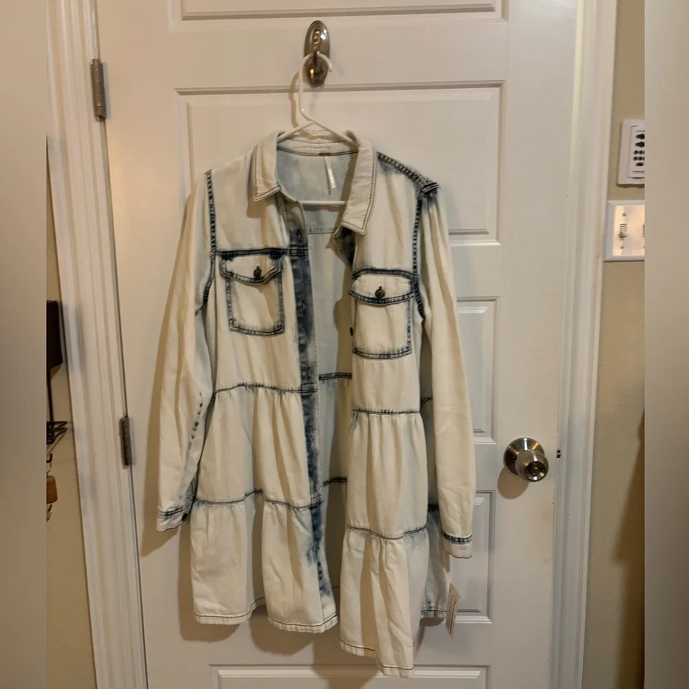 Free People Stylish Denim Dress size Large